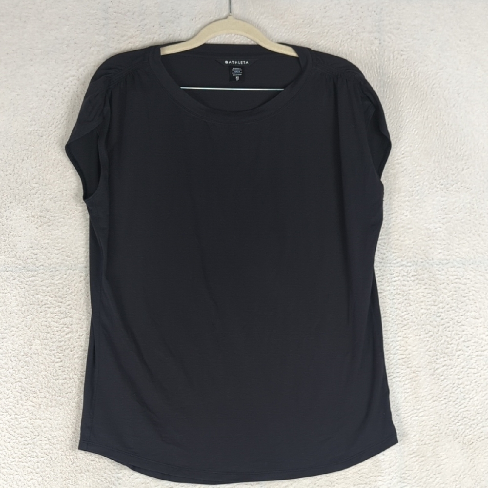 Athleta Women's Black Lightweight Casual Shirt Size XS